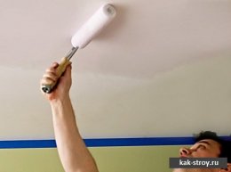 Покраска потолка водоэмульсионной краской — видео. Покраска потолка своими руками
